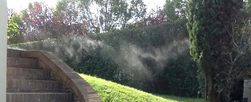 Impianto antizanzare a nebulizzazione per giardino